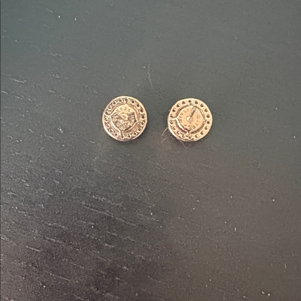 Diamonique opal stud earrings - Picture 3 of 4